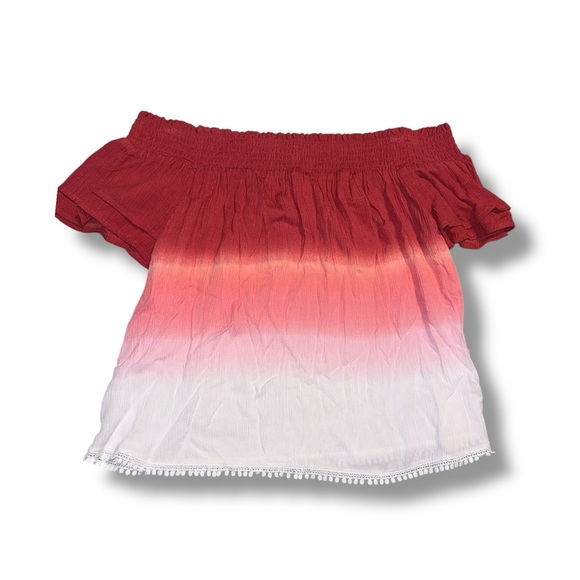 Xhilaration Tops - Xhilaration Red & White Top